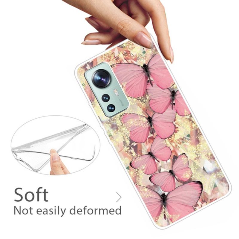 Maskica Xiaomi 12 / 12X Silikonski Leptirići