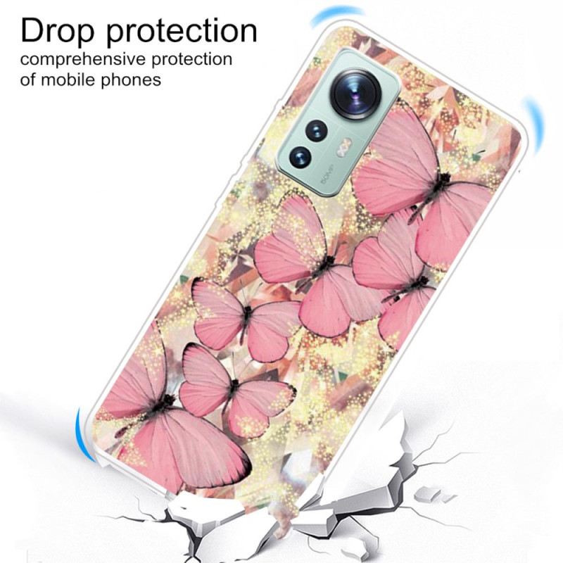 Maskica Xiaomi 12 / 12X Silikonski Leptirići