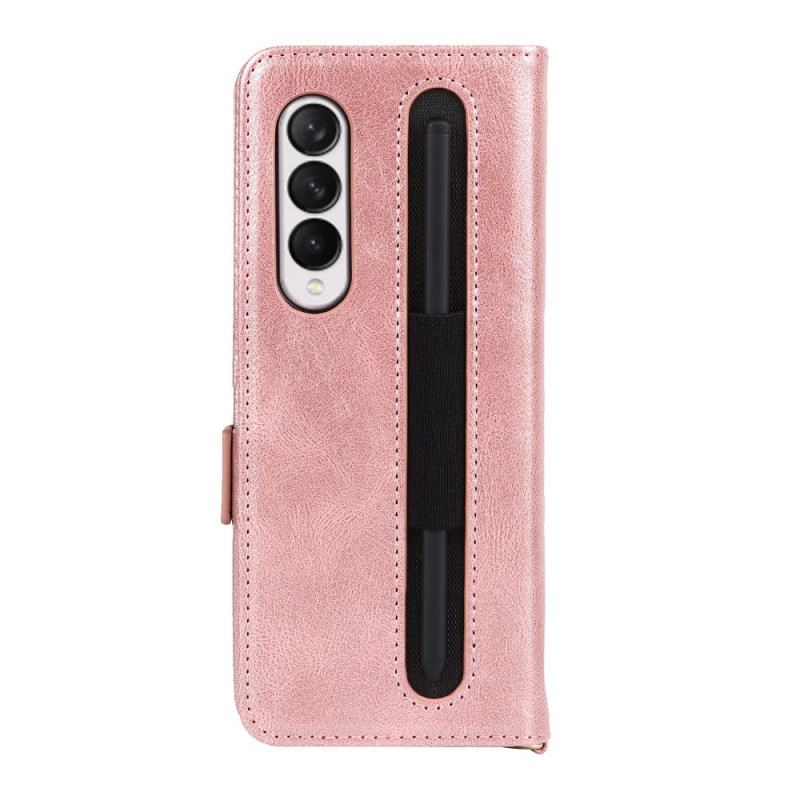 Futrola Samsung Galaxy Z Fold 3 5G Flip Futrola Dvostruki Poklopac Držača Olovke