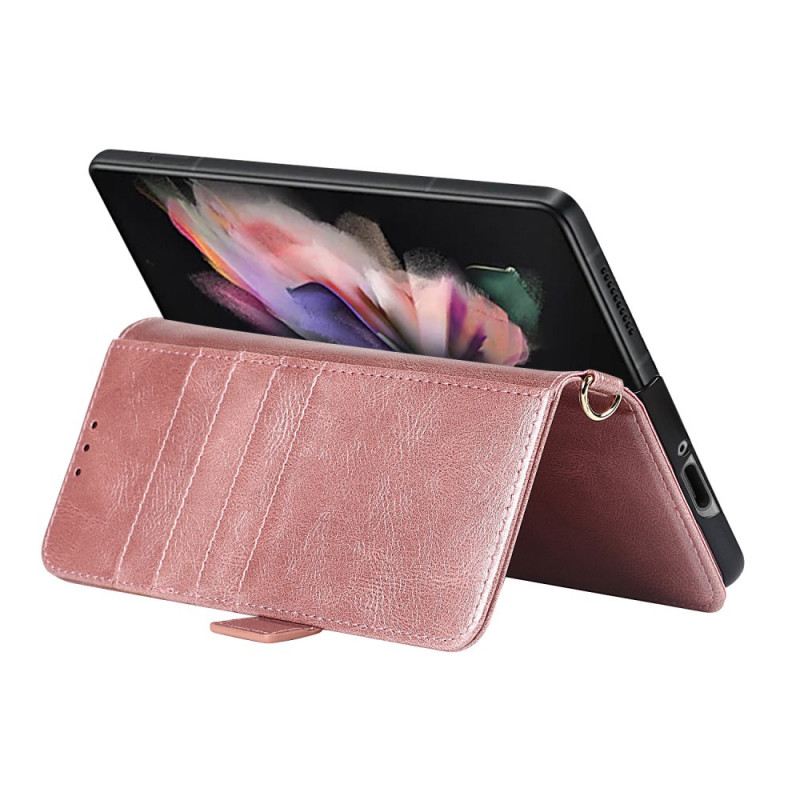 Futrola Samsung Galaxy Z Fold 3 5G Flip Futrola Dvostruki Poklopac Držača Olovke