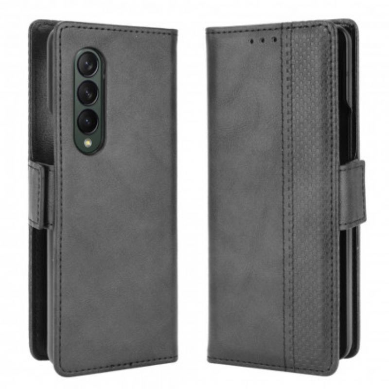 Kožna Futrola Samsung Galaxy Z Fold 3 5G Efekt Stilizirane Kože