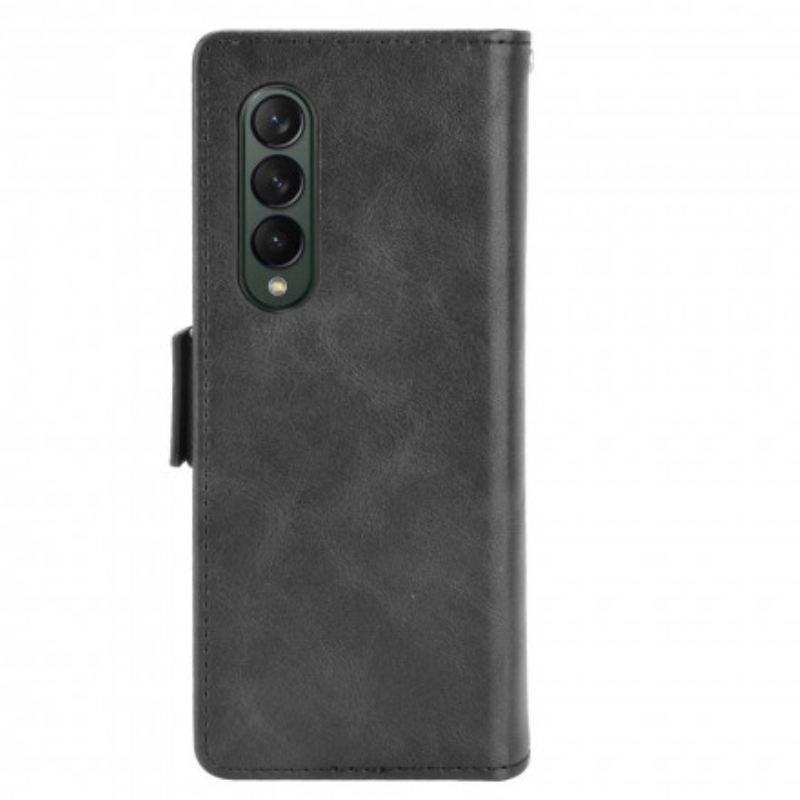 Kožna Futrola Samsung Galaxy Z Fold 3 5G Efekt Stilizirane Kože
