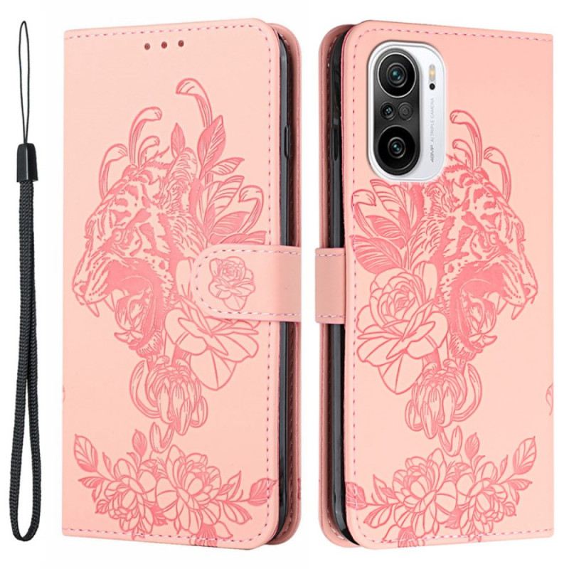Kožna Futrola Xiaomi Mi 11i 5G Barokni Tigar S Remenčićima