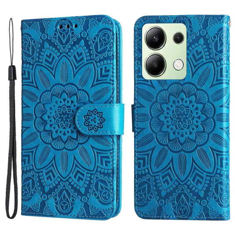 Kožna Futrola Xiaomi Redmi Note 13 4g Cvjetna Mandala S Remenom