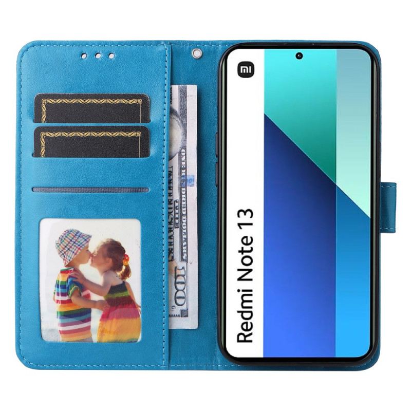 Kožna Futrola Xiaomi Redmi Note 13 4g Cvjetna Mandala S Remenom