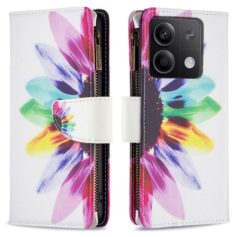 Kožna Futrola Xiaomi Redmi Note 13 4g Novčanik Suncokret