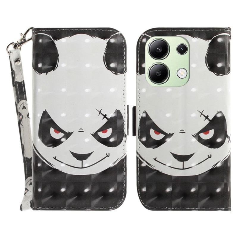 Kožna Futrola Za Xiaomi Redmi Note 13 4g Ljuta Panda S Remenom