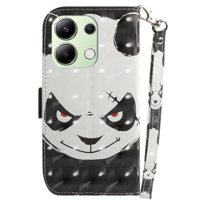 Kožna Futrola Za Xiaomi Redmi Note 13 4g Ljuta Panda S Remenom