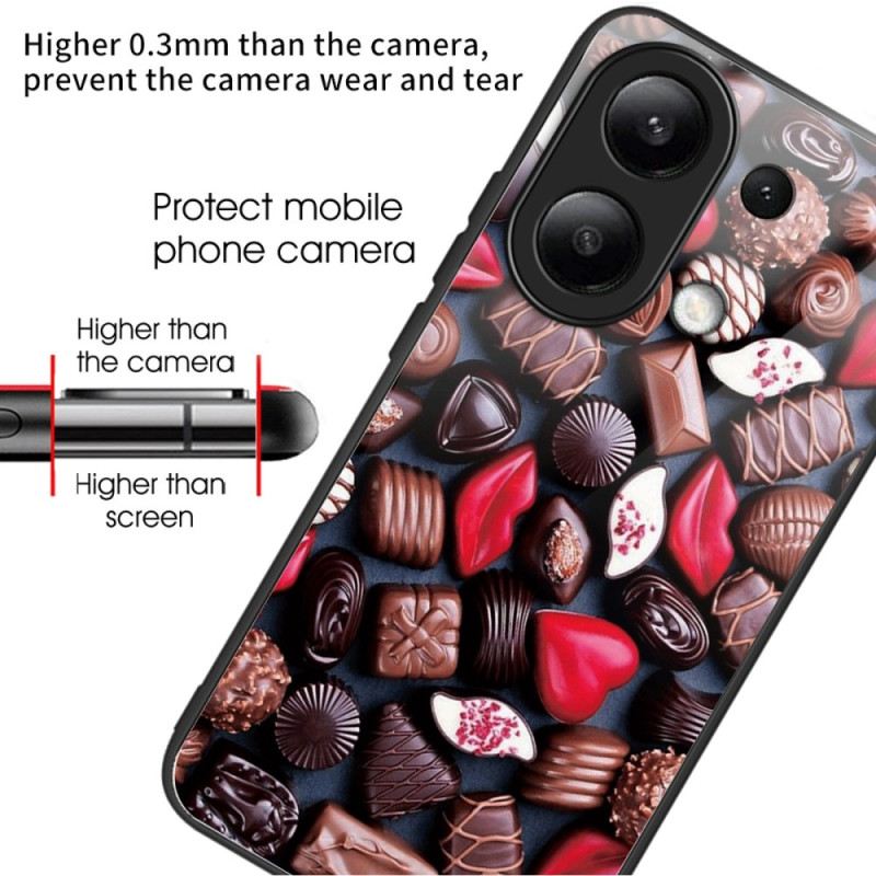 Maskica Xiaomi Redmi Note 13 4g Čokoladno Kaljeno Staklo
