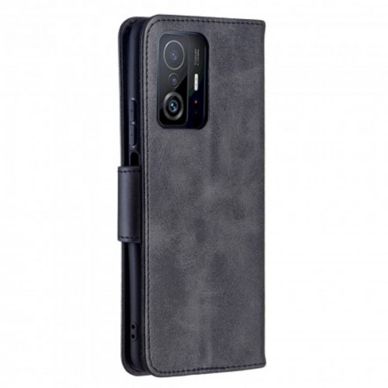 Flip Futrola Xiaomi 11T / 11T Pro Kožna Futrola Glatki Kosi Režanj