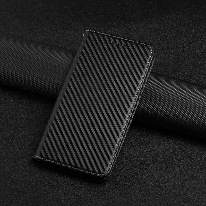 Flip Futrola Xiaomi 11T / 11T Pro Kožna Futrola Remen Od Karbonskih Vlakana