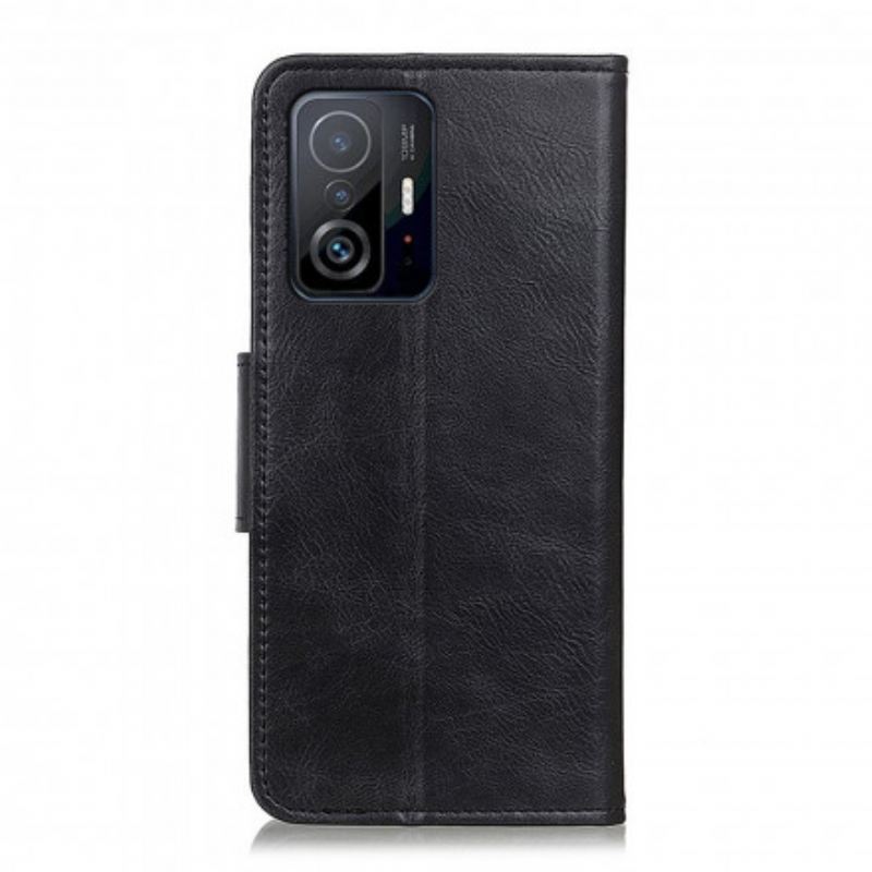 Futrola Xiaomi 11T / 11T Pro Dvokrevetna Kopča S Efektom Kože