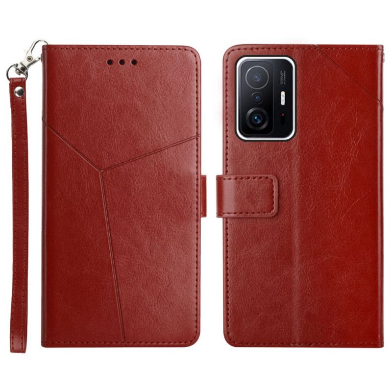 Futrola Xiaomi 11T / 11T Pro Stilski Kožni Geo Y Dizajn