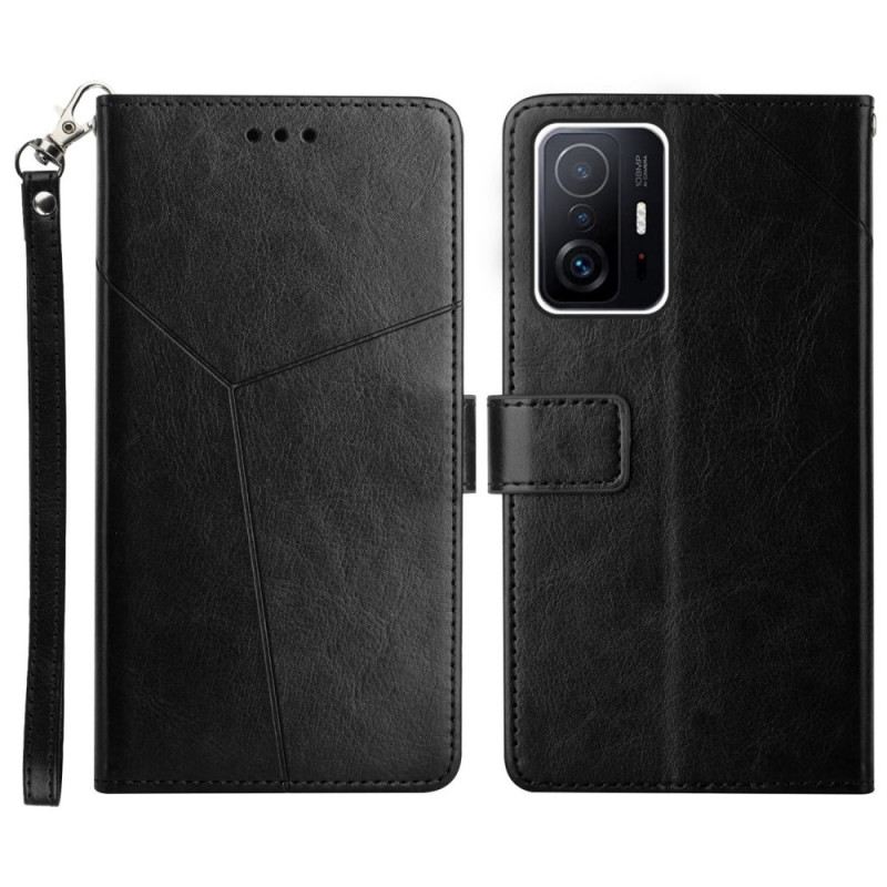 Futrola Xiaomi 11T / 11T Pro Stilski Kožni Geo Y Dizajn