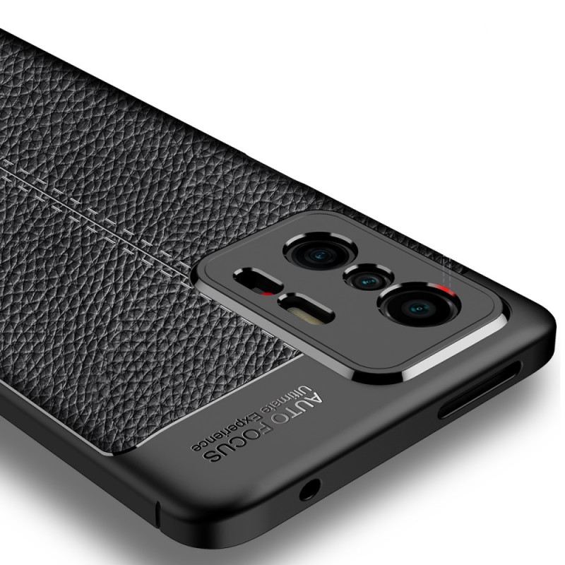 Maskica Xiaomi 11T / 11T Pro Efekt Dvostruke Linije Litchi Kože