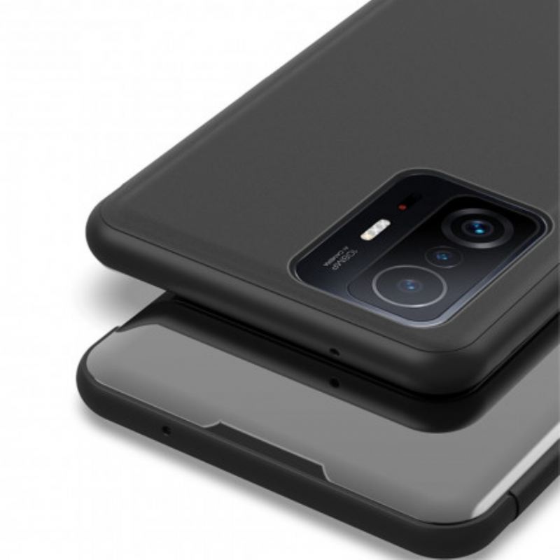 Maskica Xiaomi 11T / 11T Pro Ogledalo I Umjetna Koža