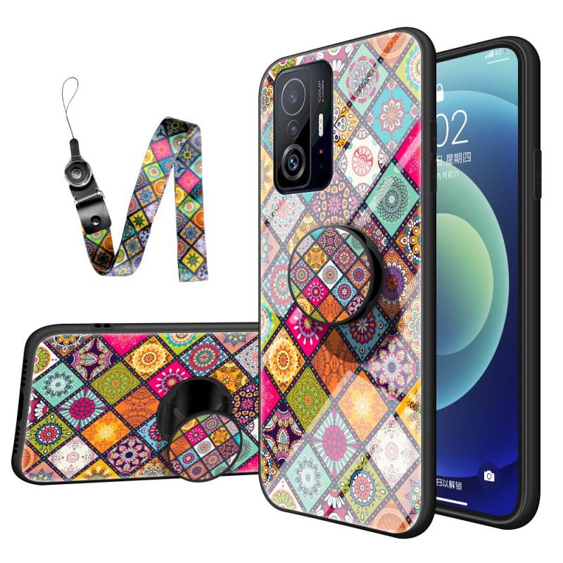 Maskica Xiaomi 11T / 11T Pro Patchwork Magnetski Držač