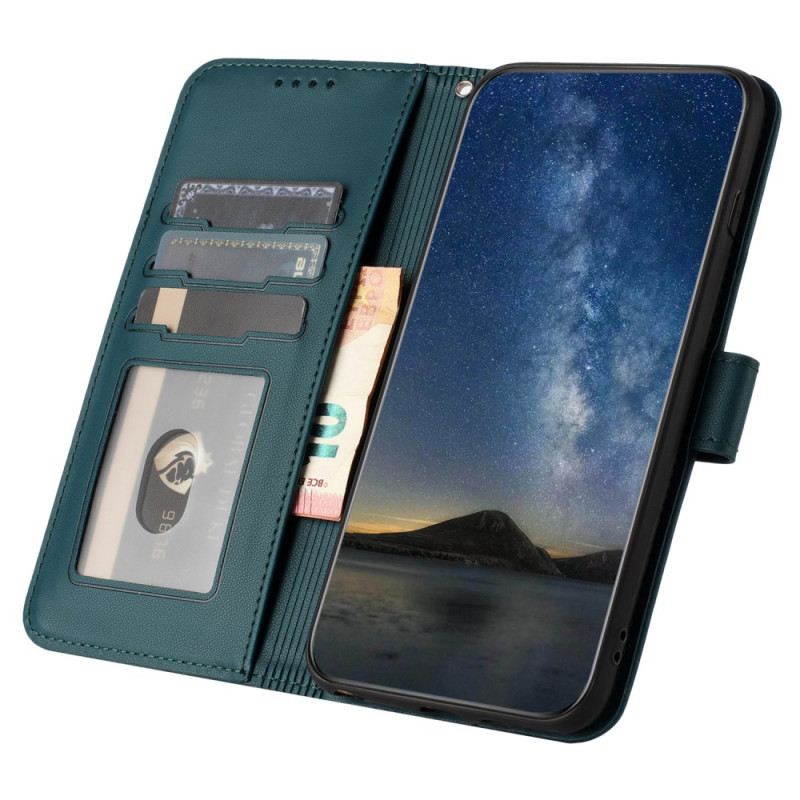 Kožna Futrola Za Xiaomi 14 Uzorak Suncokreta