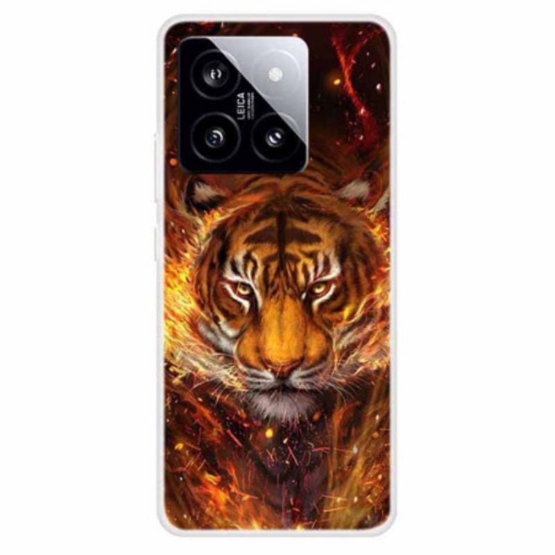 Maskica Xiaomi 14 Maskice Za Mobitele Tigar U Plamenu