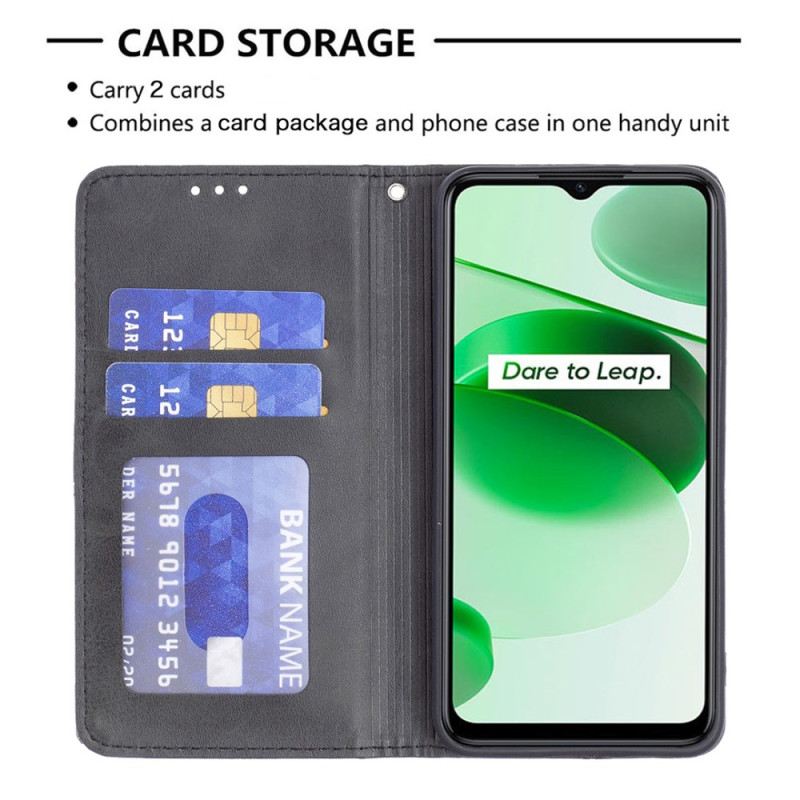 Flip Futrola Realme C35 Kožna Futrola Dijamant
