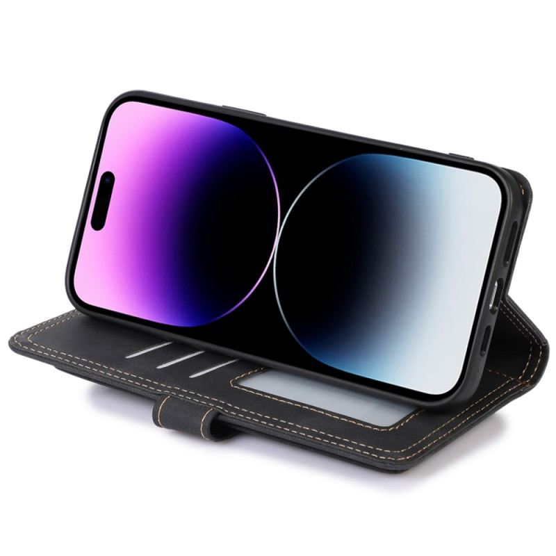 Flip Futrola iPhone 14 Pro Kožna Futrola Prednja Torbica S Ogledalom