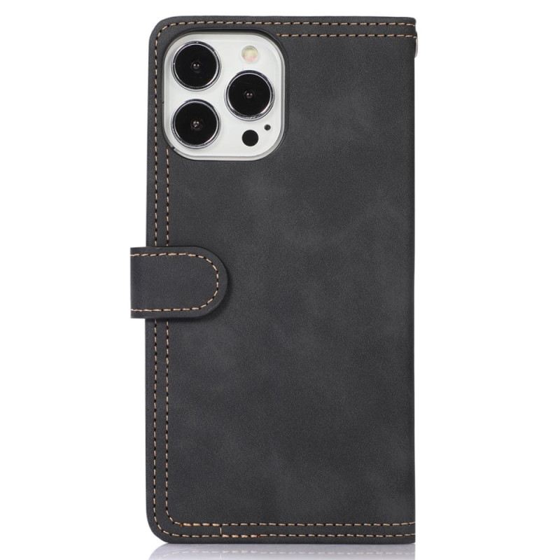 Flip Futrola iPhone 14 Pro Kožna Futrola Prednja Torbica S Ogledalom