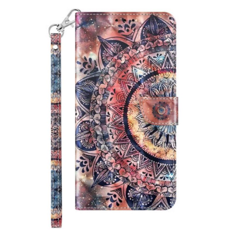 Flip Futrola iPhone 14 Pro Šarena Mandala S Remenom