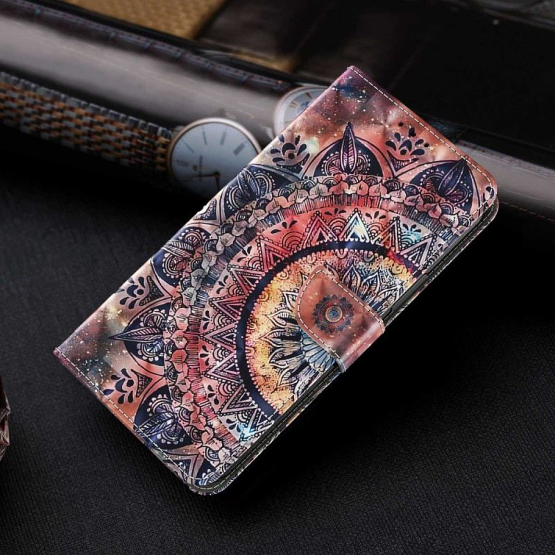 Flip Futrola iPhone 14 Pro Šarena Mandala S Remenom
