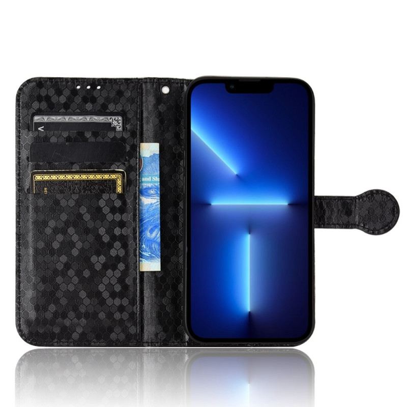 Kožna Futrola iPhone 14 Pro Remen S 3d Uzorkom
