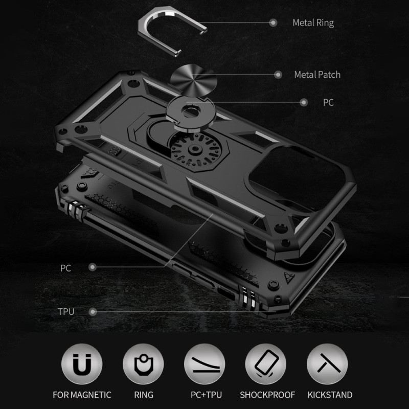 Maskica iPhone 14 Pro Dizajn Prstenastog Nosača