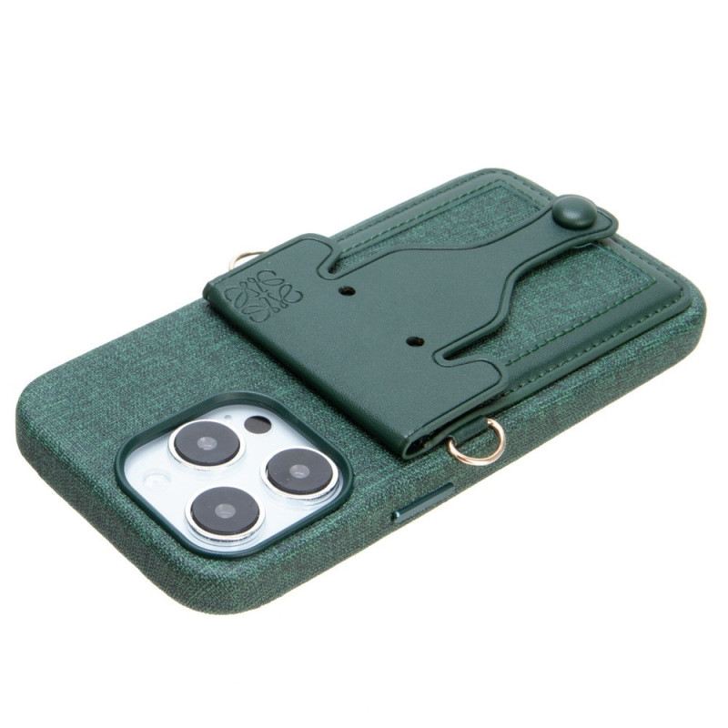 Maskica iPhone 14 Pro Držač Kartice Slon S Uzicom