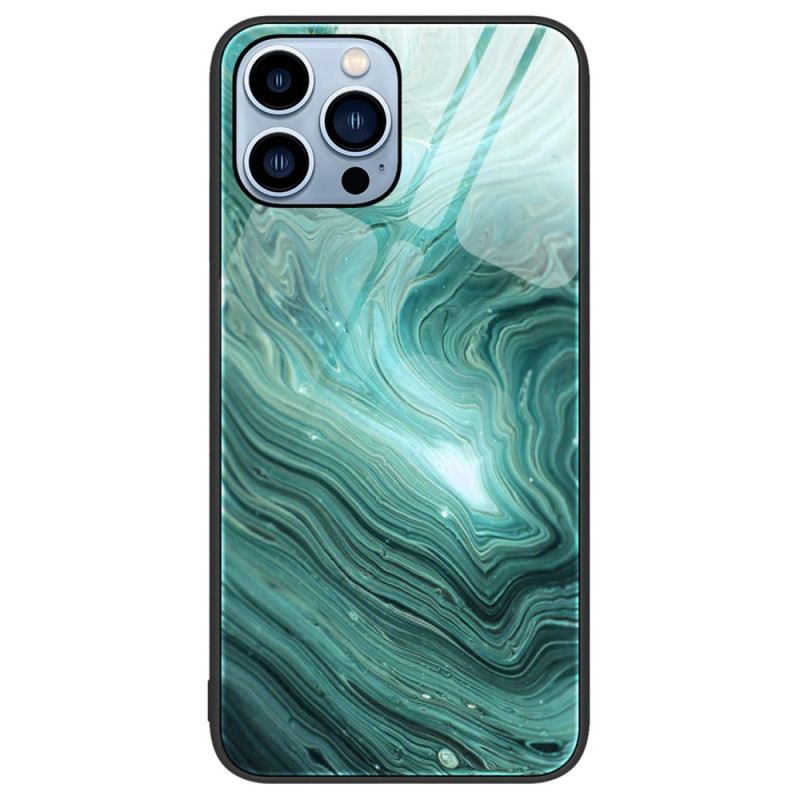 Maskica iPhone 14 Pro Kaljeno Staklo U Boji Mramora