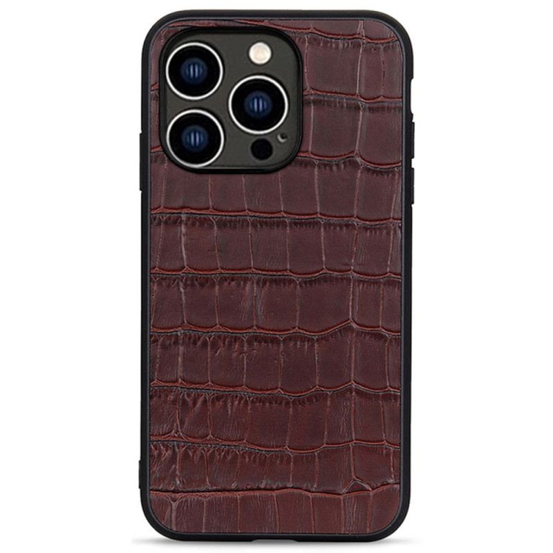 Maskica iPhone 14 Pro Prava Krokodilska Koža