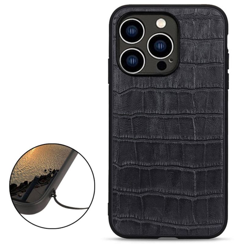 Maskica iPhone 14 Pro Prava Krokodilska Koža