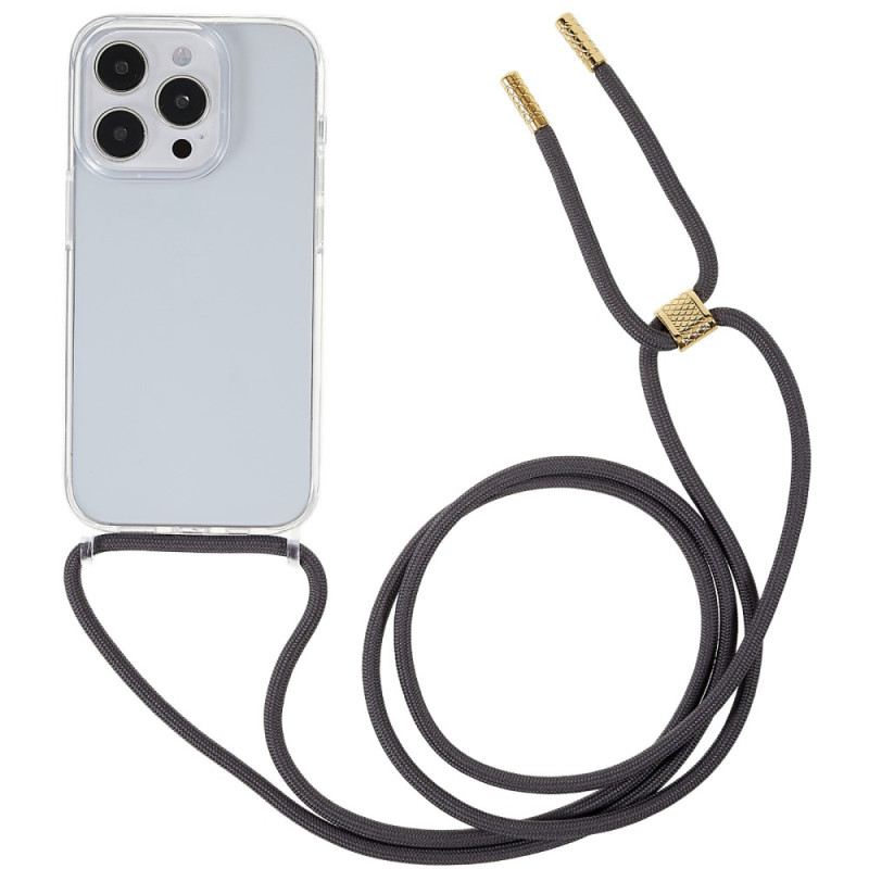 Maskica iPhone 14 Pro Prozirna S Kabelom U Boji