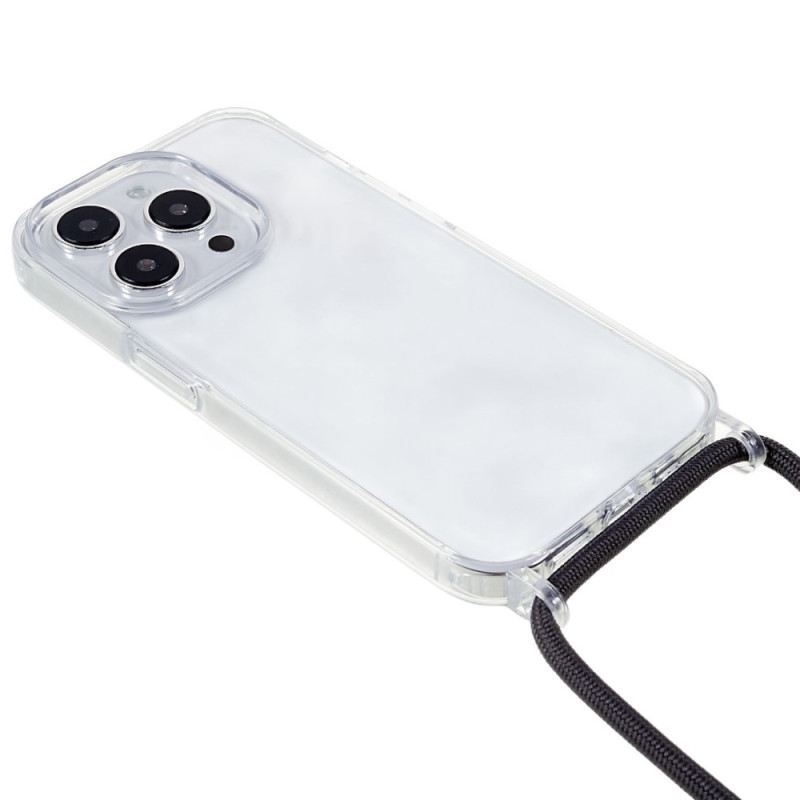Maskica iPhone 14 Pro Prozirna S Kabelom U Boji