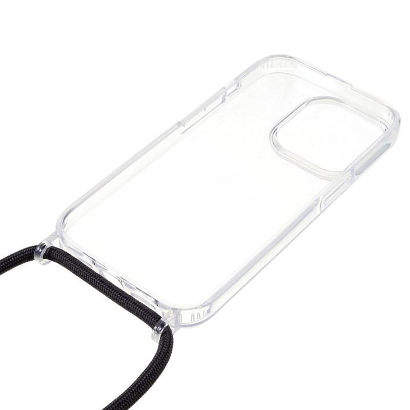 Maskica iPhone 14 Pro Prozirna S Kabelom U Boji