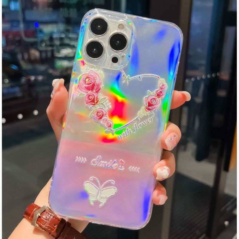 Maskica iPhone 14 Pro Silikonski Laserski Uzorak