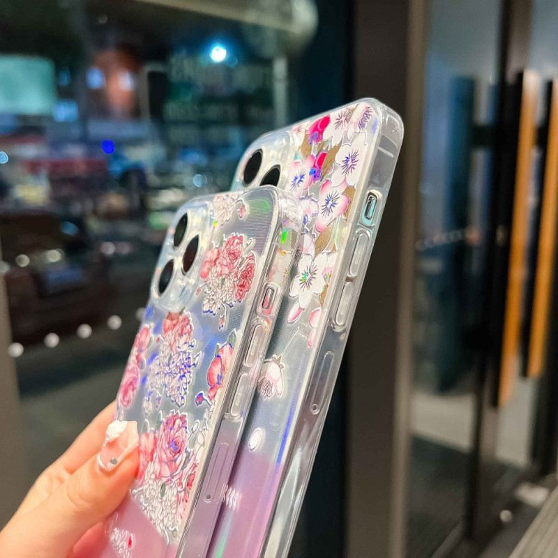 Maskica iPhone 14 Pro Silikonski Laserski Uzorak