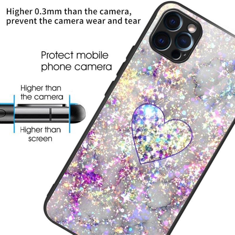 Maskica iPhone 14 Pro Srce Od Kaljenog Stakla