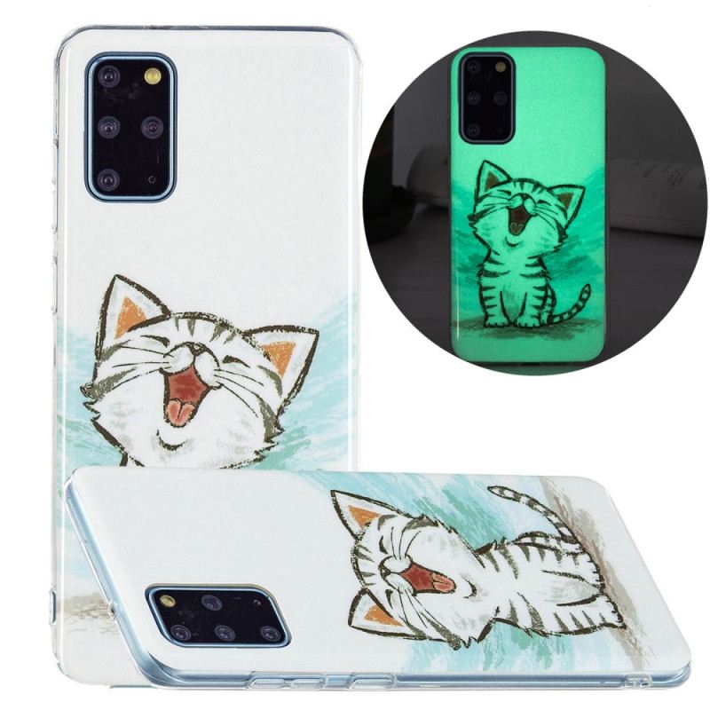 Maskica Samsung Galaxy S20 Plus / S20 Plus 5G Fluorescentna Mačka
