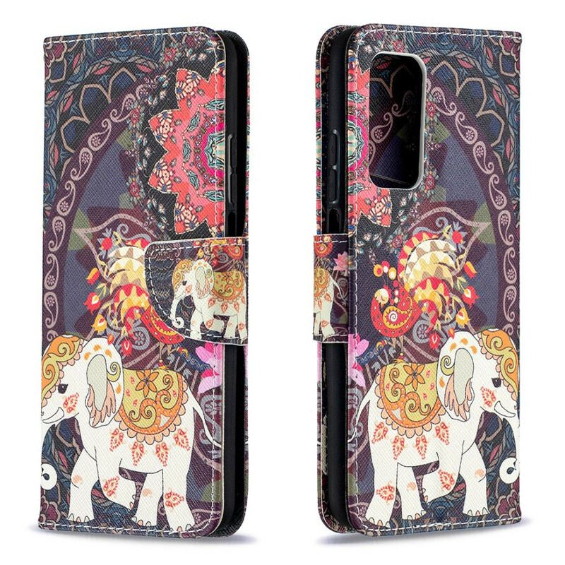 Kožna Futrola Xiaomi Mi 10T / 10T Pro Indijski Slonovi