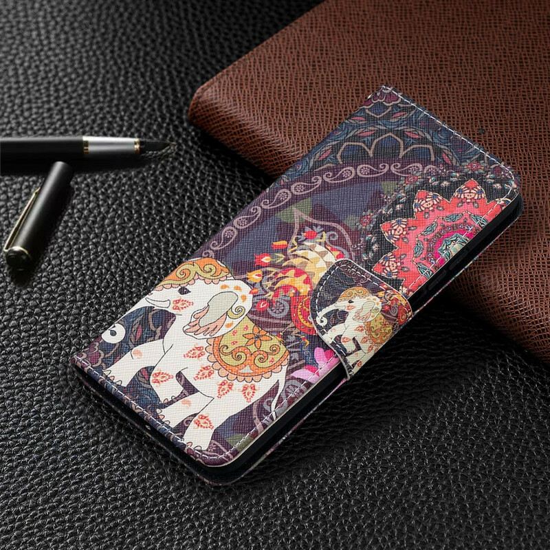 Kožna Futrola Xiaomi Mi 10T / 10T Pro Indijski Slonovi