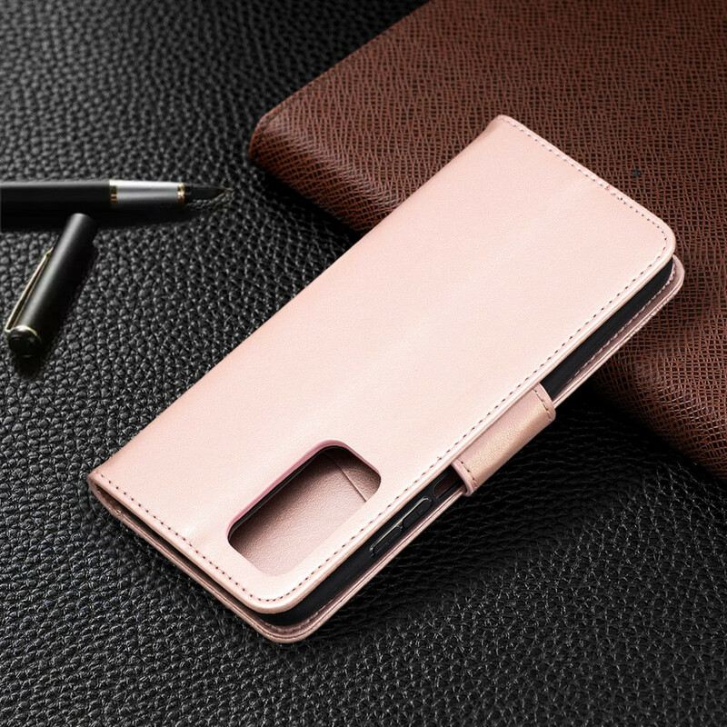 Kožna Futrola Xiaomi Mi 10T / 10T Pro Remen S Otisnutim Leptirima
