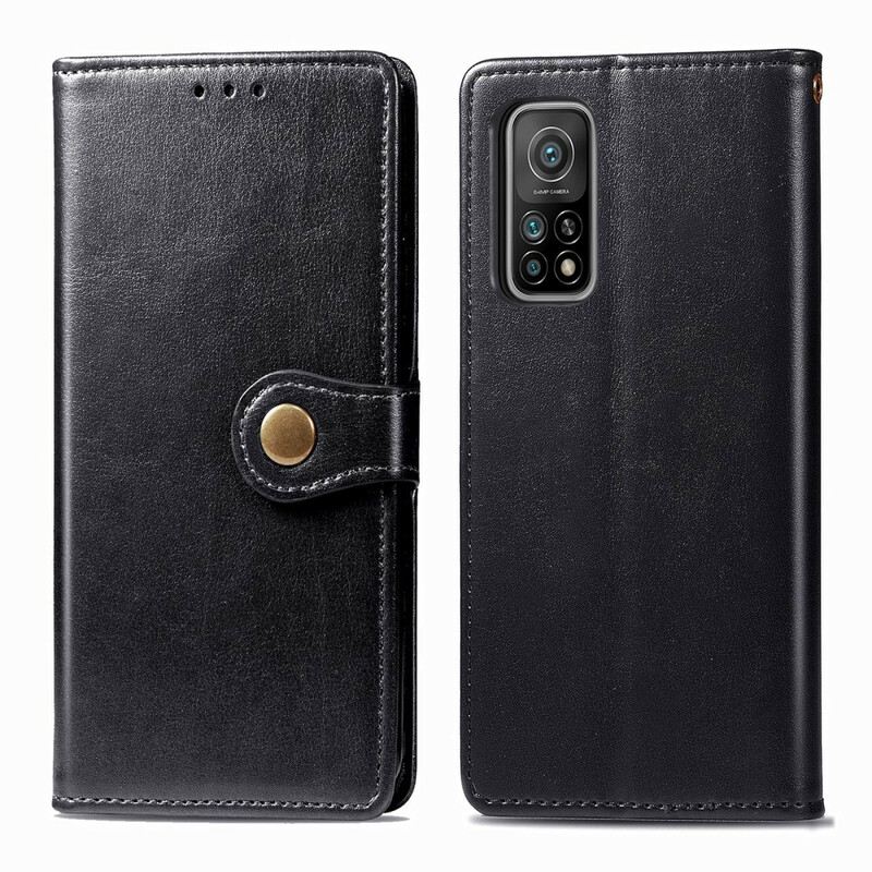 Kožna Futrola Xiaomi Mi 10T / 10T Pro Umjetna Koža I Vintage Kopča