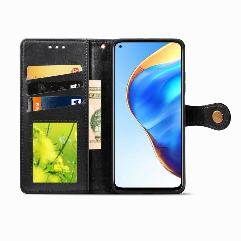 Kožna Futrola Xiaomi Mi 10T / 10T Pro Umjetna Koža I Vintage Kopča