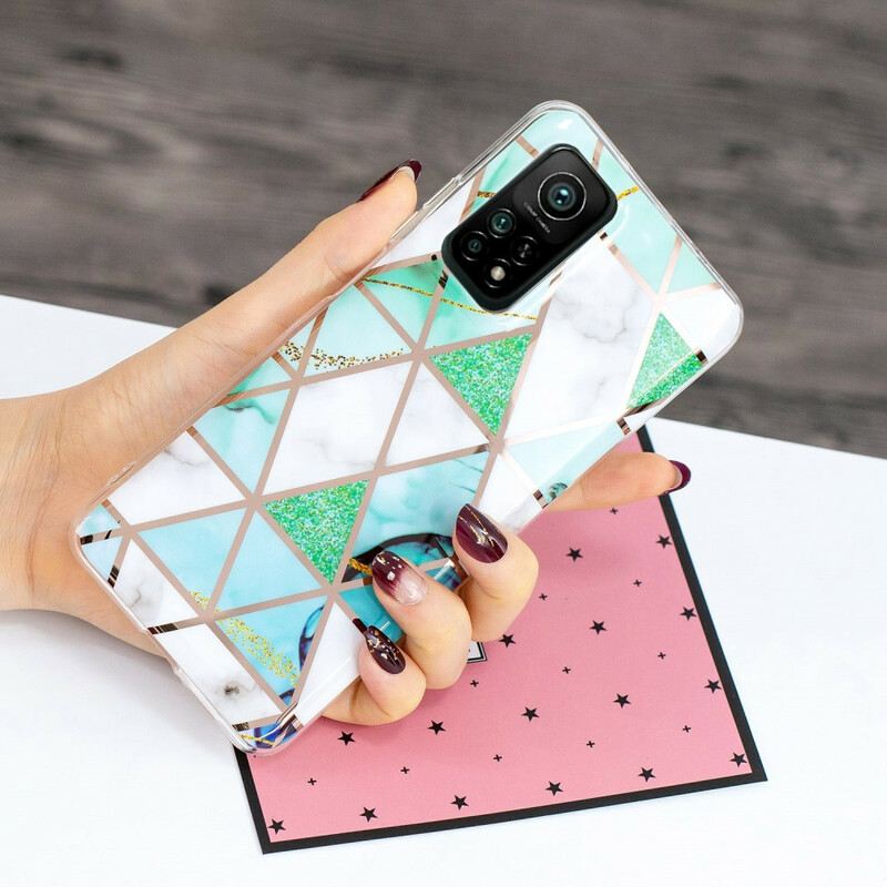 Maskica Xiaomi Mi 10T / 10T Pro Geometrija U Boji Mramora 2