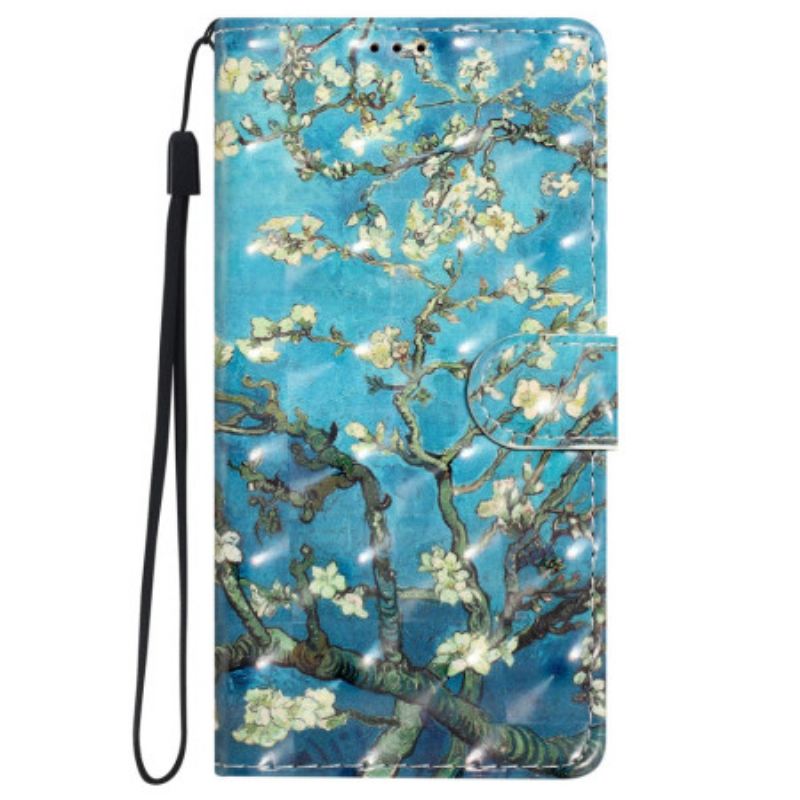 Flip Futrola iPhone 16 Plus Maskice Za Mobitele Cvjetovi Marelice S Remenom