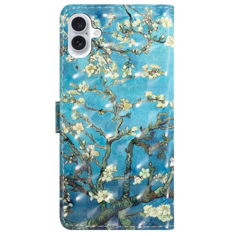 Flip Futrola iPhone 16 Plus Maskice Za Mobitele Cvjetovi Marelice S Remenom