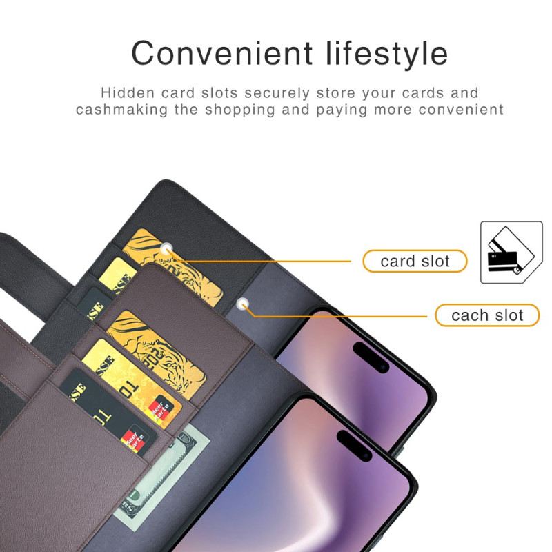 Flip Futrola iPhone 16 Plus Prava Koža